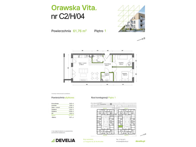 Mieszkanie w inwestycji Orawska Vita, symbol C2/H/04 » nportal.pl
