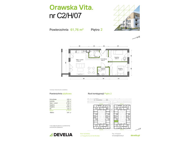 Mieszkanie w inwestycji Orawska Vita, symbol C2/H/07 » nportal.pl