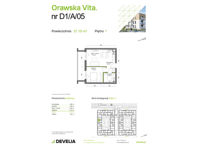 Mieszkanie w inwestycji Orawska Vita, symbol D1/A/05 » nportal.pl