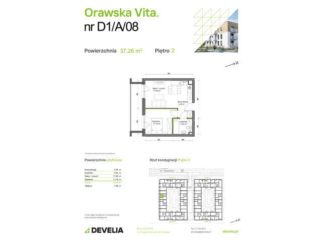 Mieszkanie w inwestycji Orawska Vita, symbol D1/A/08 » nportal.pl