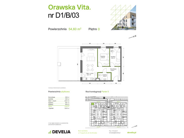 Mieszkanie w inwestycji Orawska Vita, symbol D1/B/03 » nportal.pl