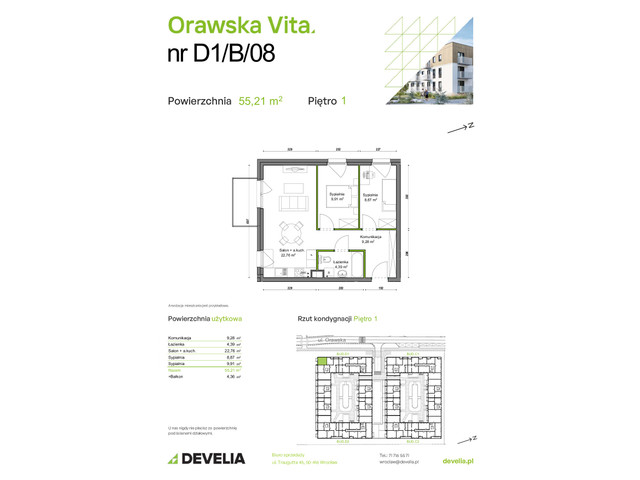 Mieszkanie w inwestycji Orawska Vita, symbol D1/B/08 » nportal.pl