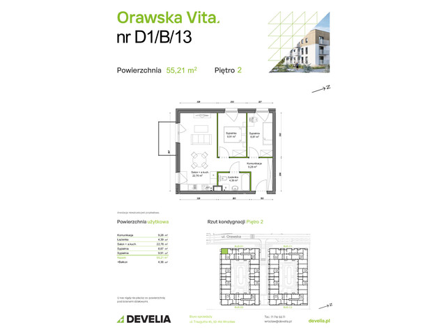 Mieszkanie w inwestycji Orawska Vita, symbol D1/B/13 » nportal.pl