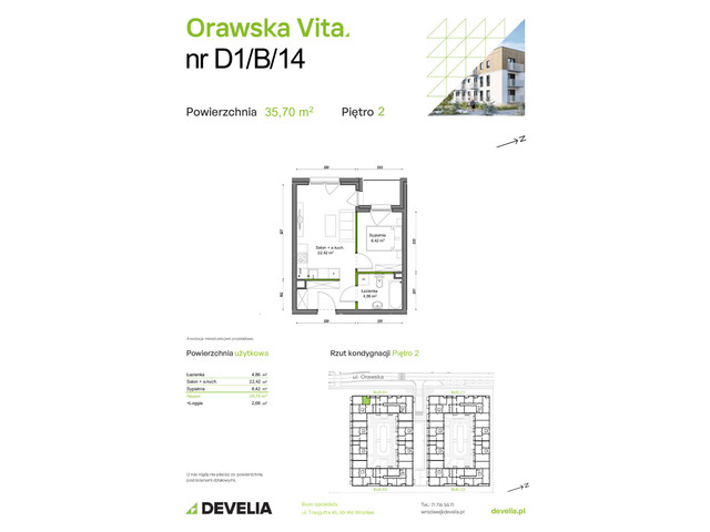 Mieszkanie w inwestycji Orawska Vita, symbol D1/B/14 » nportal.pl