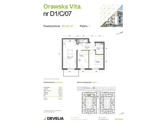 Mieszkanie w inwestycji Orawska Vita, symbol D1/C/07 » nportal.pl