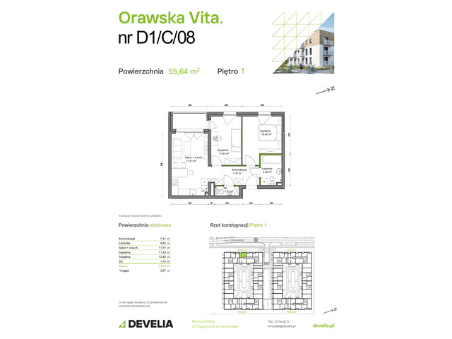 Mieszkanie w inwestycji Orawska Vita, symbol D1/C/08 » nportal.pl