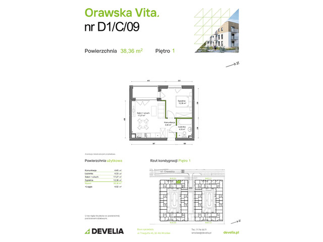 Mieszkanie w inwestycji Orawska Vita, symbol D1/C/09 » nportal.pl