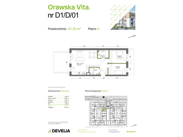 Mieszkanie w inwestycji Orawska Vita, symbol D1/D/01 » nportal.pl