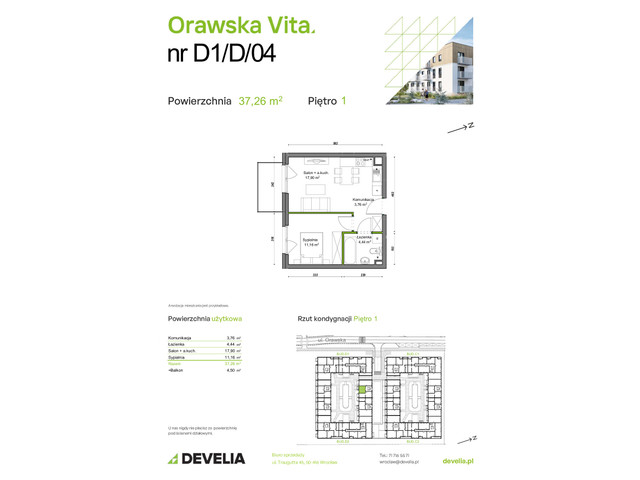 Mieszkanie w inwestycji Orawska Vita, symbol D1/D/04 » nportal.pl