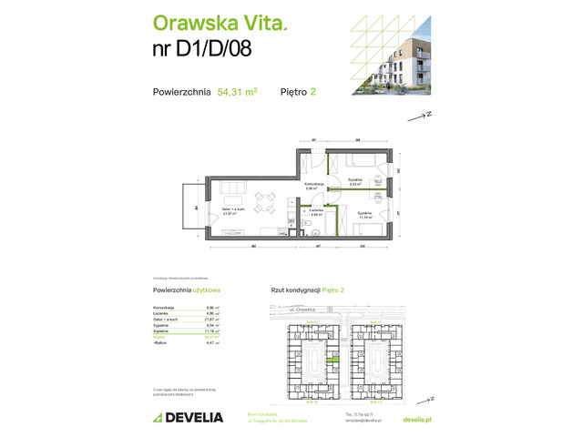 Mieszkanie w inwestycji Orawska Vita, symbol D1/D/08 » nportal.pl