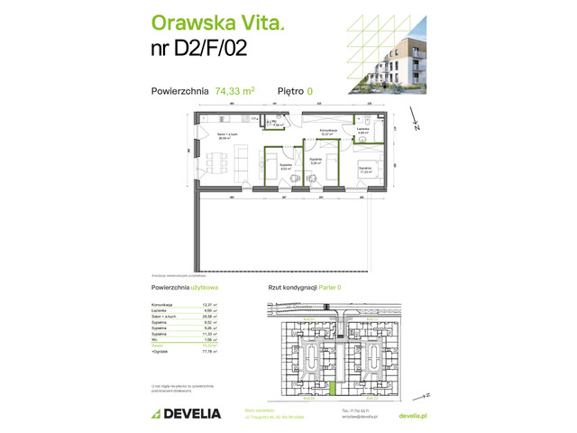 Mieszkanie w inwestycji Orawska Vita, symbol D2/F/02 » nportal.pl