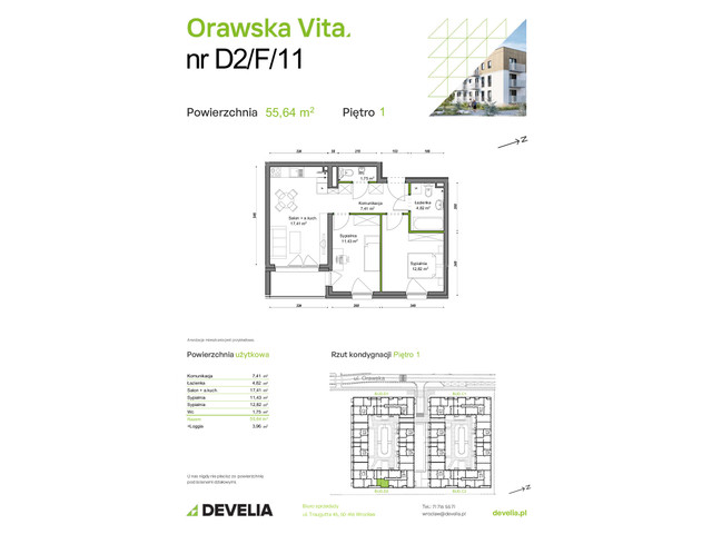 Mieszkanie w inwestycji Orawska Vita, symbol D2/F/11 » nportal.pl