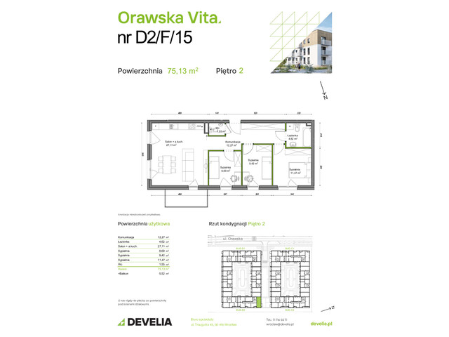 Mieszkanie w inwestycji Orawska Vita, symbol D2/F/15 » nportal.pl