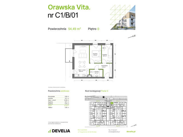 Mieszkanie w inwestycji Orawska Vita, symbol C1/B/01 » nportal.pl