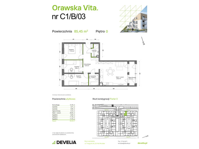 Mieszkanie w inwestycji Orawska Vita, symbol C1/B/03 » nportal.pl