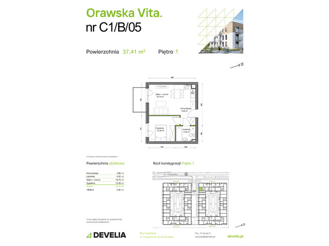 Mieszkanie w inwestycji Orawska Vita, symbol C1/B/05 » nportal.pl