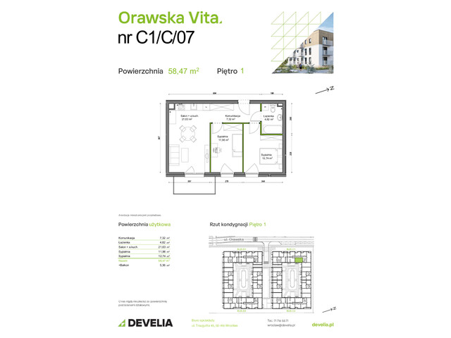 Mieszkanie w inwestycji Orawska Vita, symbol C1/C/07 » nportal.pl