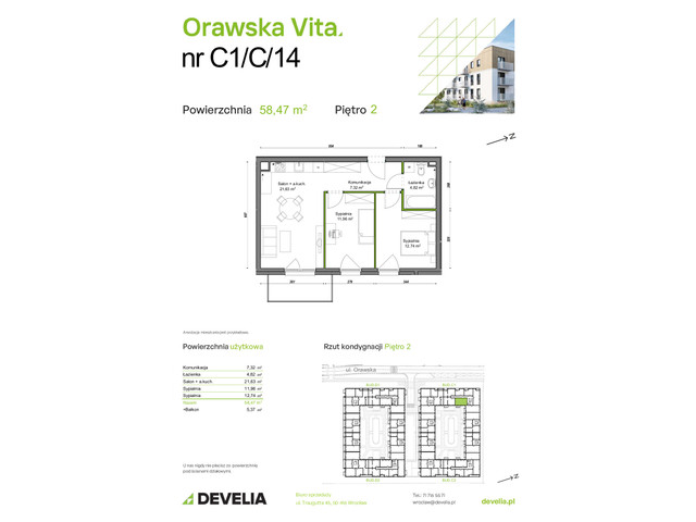 Mieszkanie w inwestycji Orawska Vita, symbol C1/C/14 » nportal.pl