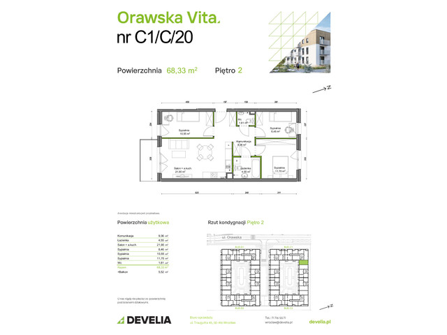 Mieszkanie w inwestycji Orawska Vita, symbol C1/C/20 » nportal.pl