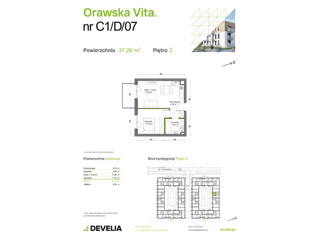 Mieszkanie w inwestycji Orawska Vita, symbol C1/D/07 » nportal.pl