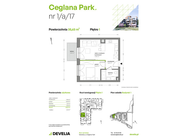 Mieszkanie w inwestycji Ceglana Park, symbol B1/A/17 » nportal.pl