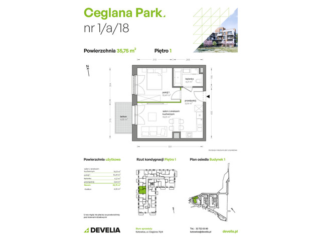 Mieszkanie w inwestycji Ceglana Park, symbol B1/A/18 » nportal.pl