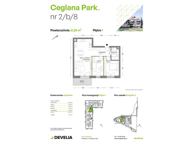 Mieszkanie w inwestycji Ceglana Park, symbol B2/B/08 » nportal.pl