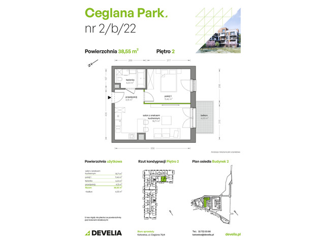 Mieszkanie w inwestycji Ceglana Park, symbol B2/B/22 » nportal.pl
