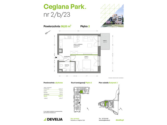 Mieszkanie w inwestycji Ceglana Park, symbol B2/B/23 » nportal.pl