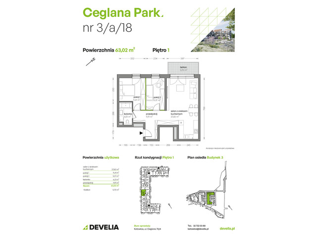 Mieszkanie w inwestycji Ceglana Park, symbol B3/A/18 » nportal.pl