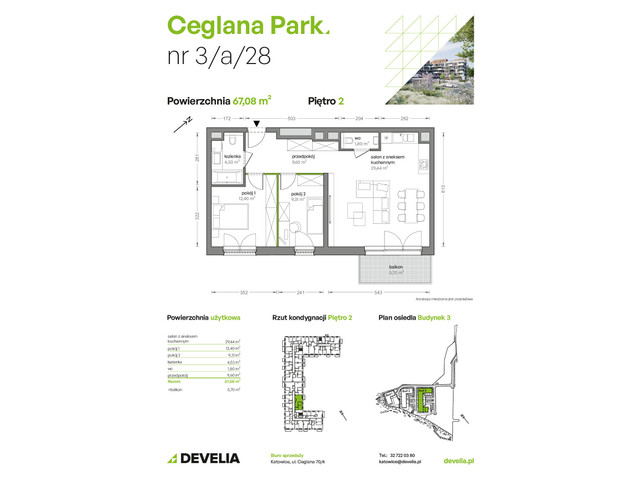 Mieszkanie w inwestycji Ceglana Park, symbol B3/A/28 » nportal.pl