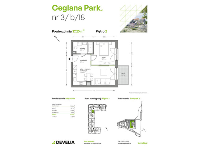Mieszkanie w inwestycji Ceglana Park, symbol B3/B/18 » nportal.pl