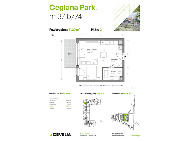 Mieszkanie w inwestycji Ceglana Park, symbol B3/B/24 » nportal.pl