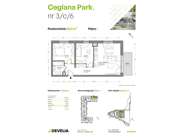 Mieszkanie w inwestycji Ceglana Park, symbol B3/C/06 » nportal.pl
