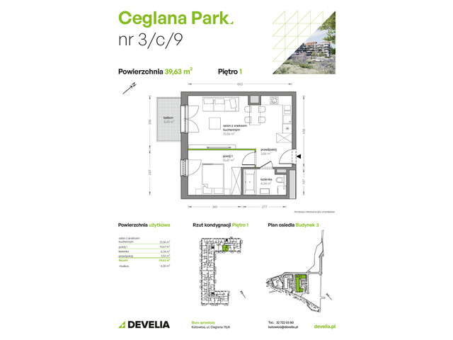 Mieszkanie w inwestycji Ceglana Park, symbol B3/C/09 » nportal.pl