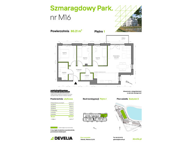 Mieszkanie w inwestycji Szmaragdowy Park, symbol E/016 » nportal.pl
