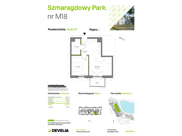 Mieszkanie w inwestycji Szmaragdowy Park, symbol E/018 » nportal.pl