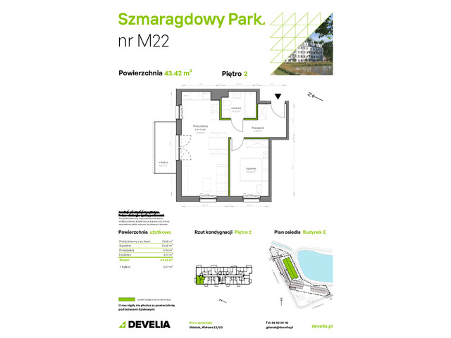 Mieszkanie w inwestycji Szmaragdowy Park, symbol E/022 » nportal.pl