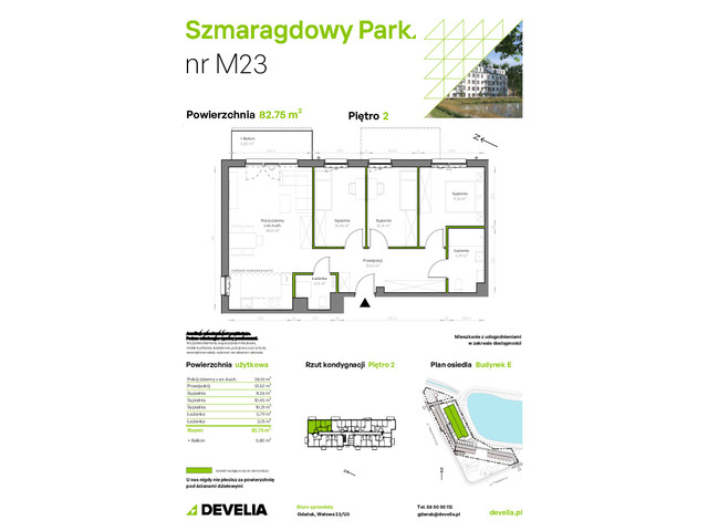 Mieszkanie w inwestycji Szmaragdowy Park, symbol E/023 » nportal.pl