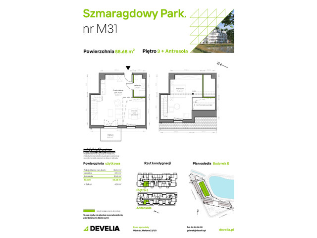 Mieszkanie w inwestycji Szmaragdowy Park, symbol E/031 » nportal.pl