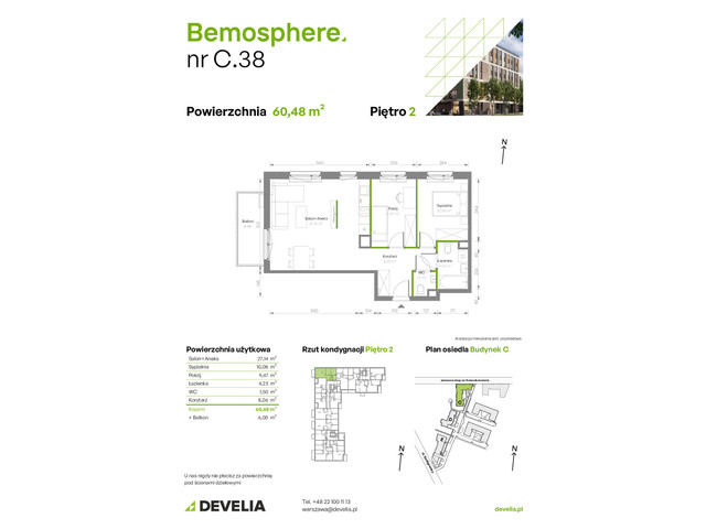 Mieszkanie w inwestycji Bemosphere, symbol C/038 » nportal.pl
