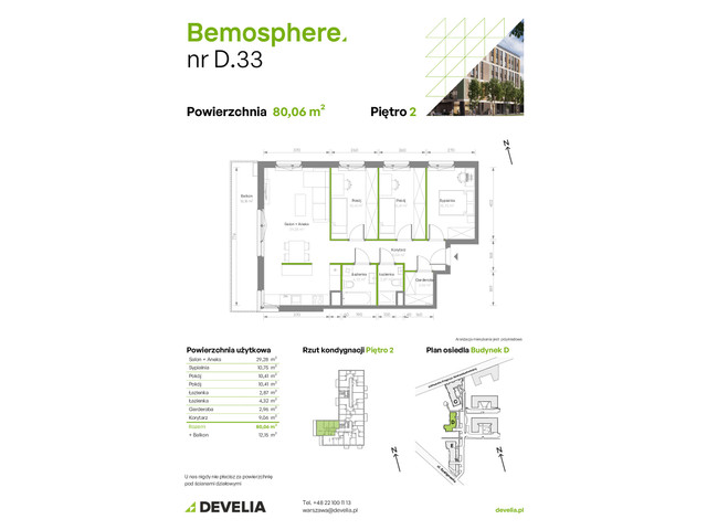 Mieszkanie w inwestycji Bemosphere, symbol D/033 » nportal.pl