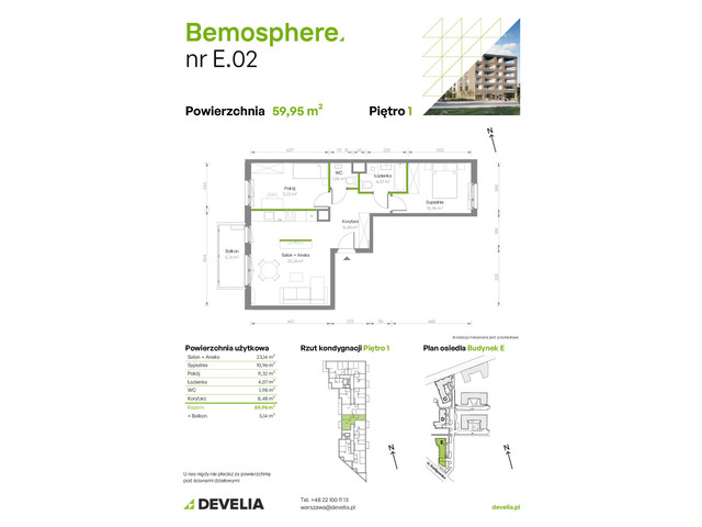 Mieszkanie w inwestycji Bemosphere, symbol E/002 » nportal.pl