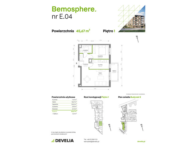 Mieszkanie w inwestycji Bemosphere, symbol E/004 » nportal.pl