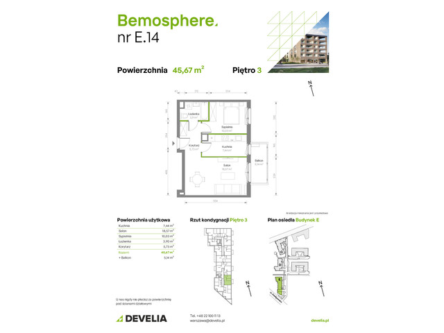 Mieszkanie w inwestycji Bemosphere, symbol E/014 » nportal.pl