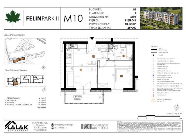 Mieszkanie w inwestycji Felin Park II, budynek Rezerwacja, symbol B1_M10I » nportal.pl