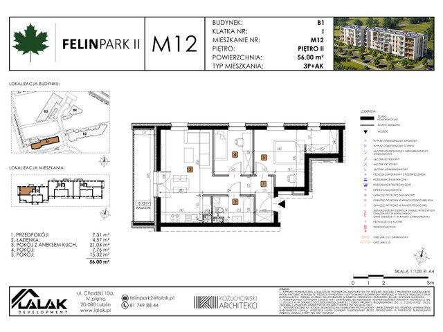Mieszkanie w inwestycji Felin Park II, symbol B1_M12/I » nportal.pl