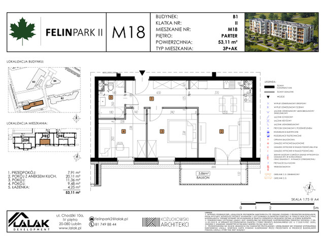 Mieszkanie w inwestycji Felin Park II, symbol B1_M18/P » nportal.pl