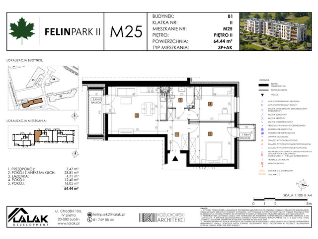 Mieszkanie w inwestycji Felin Park II, symbol B1_M25/I » nportal.pl