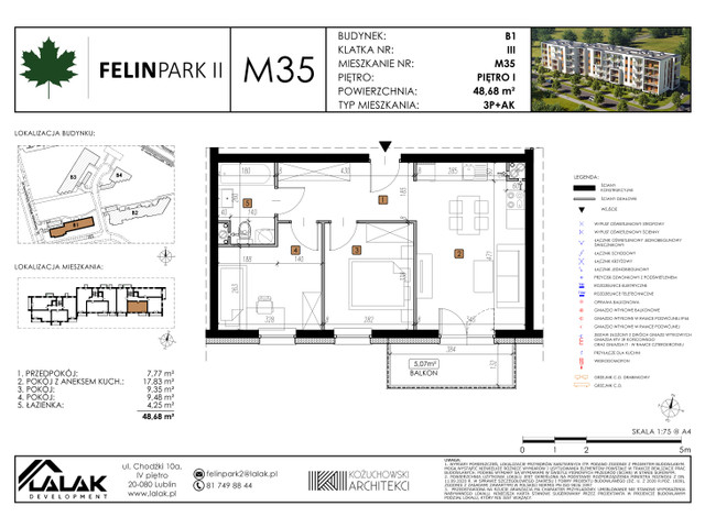 Mieszkanie w inwestycji Felin Park II, symbol B1_M35/I » nportal.pl